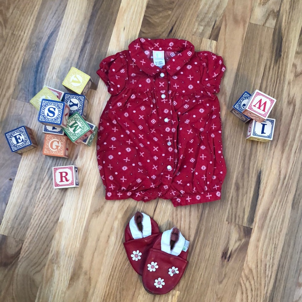 Gymboree Baby Bandana Print Romper